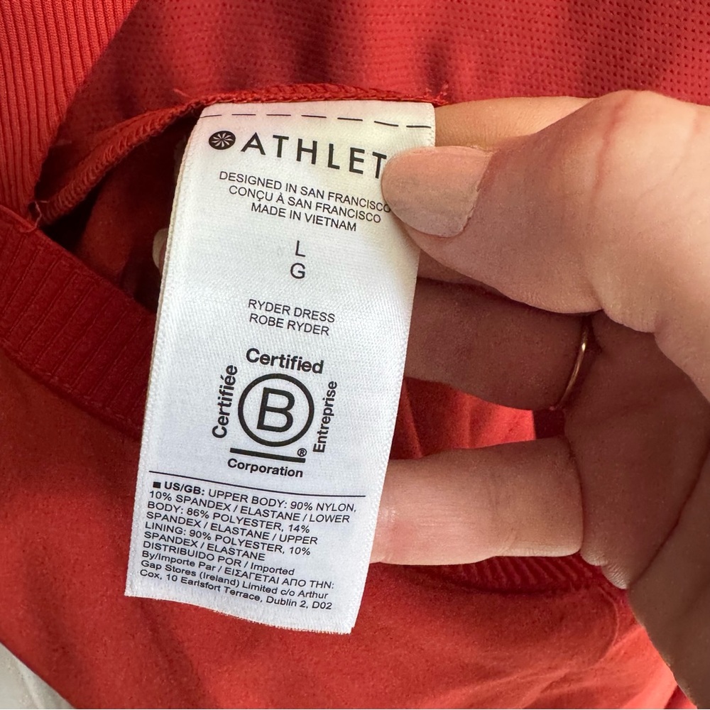 Athleta Ryder Cap Sleeve Cut Out Back Midi Dress - Picture 9 of 9